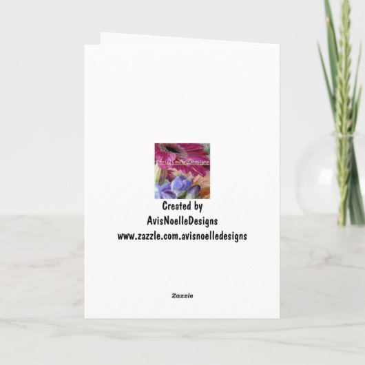 ちょっと誕生日の女の子! -イグアナのユーモア カード (裏面)