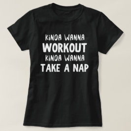 ちょっと運動したい 面白いジム トレーニングTシャツ Tシャツ