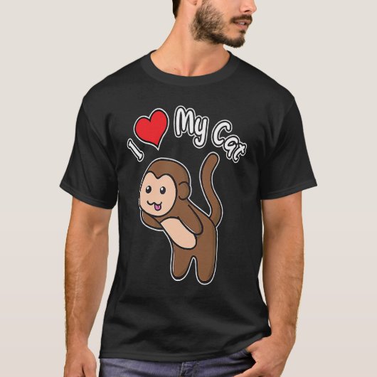 ちょっと間違ってる「猫が大好き!」 キティちゃん ネコ Tシャツ (正面)