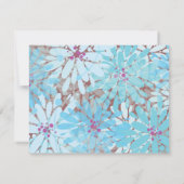 ちょっと青い花のバルミツワーの応答カード 出欠カード (裏面)