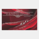 「ちょっと香り」感動的引用文 長方形シール (正面)