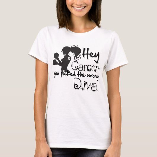 ちょっと骨肉腫間違った花型女性歌手を選びました Tシャツ (正面)