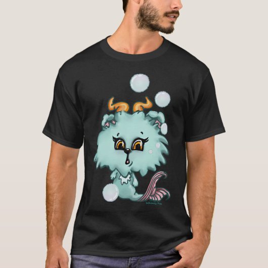 ちょっと魚っぽい子猫 Tシャツ (正面)