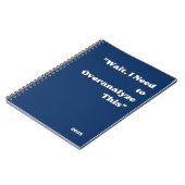 「ちょっと、この分析を過大分析する必要がある」ノートブック ノートブック (左側)