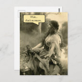 「ちょっと…月が無い」四番目の人が一緒に ポストカード (正面/裏面)