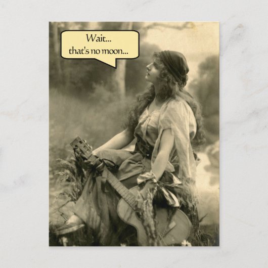 「ちょっと…月が無い」四番目の人が一緒に ポストカード (正面)
