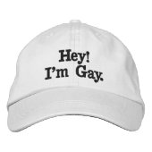 ちょっと! 私は陽気です 刺繍入りキャップ (正面)