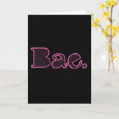 ちょっとBae。 ガールフレンドのボーイフレンドの俗語 カード (黄色い花)