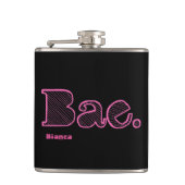 ちょっとBae。 ガールフレンドのボーイフレンドの俗語 フラスク (正面)