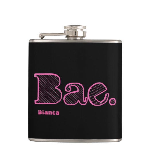 ちょっとBae。 ガールフレンドのボーイフレンドの俗語 フラスク (正面)