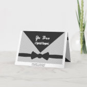 ちょっとBROの花婿介添人の結婚式の招待によって点検される封筒 招待状 (裏面)