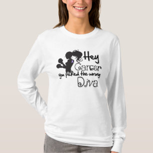 ちょっとCancer Picked大将の間違った花型女性歌手 Tシャツ