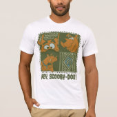 ちょっとScooby-Dooの種族の正方形のグラフィック Tシャツ (正面)