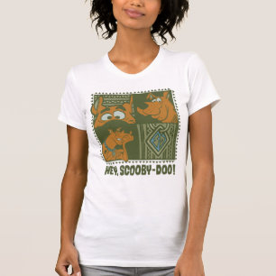 ちょっとScooby-Dooの種族の正方形のグラフィック Tシャツ