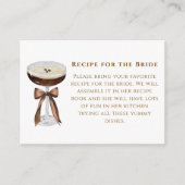 ちょっぴりエスプレッソマティーニブラウンのレシピ依頼 エンクロージャーカード (正面)