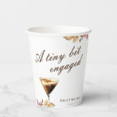 ちょっぴりエスプレッソマティーニ ブライダルシャワー 紙コップ (裏面)