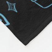 ちょっぴりバチェロレッテパーティーの落書きアートの花嫁 フリースブランケット (角)