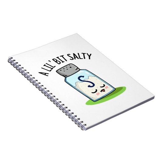 ちょっぴり塩辛いユーモア ソルトシェーカーのしゃれた表現 ノートブック (右側)