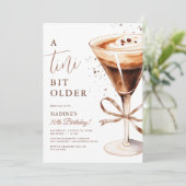 ちょっぴり大人なエスプレッソマティーニ誕生日パーティー 招待状 (スタンド正面)