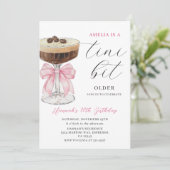 ちょっぴり大人なエスプレッソマティーニ誕生日 招待状 (スタンド正面)