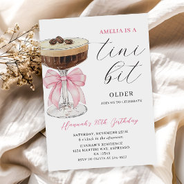 ちょっぴり大人なエスプレッソマティーニ誕生日 招待状