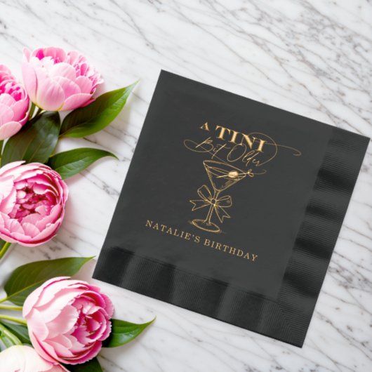 ちょっぴり大人なマティーニ　箔押しナプキン 箔ナプキン (インサイチュ (ウェディング))