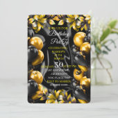 ちょっぴり大人な誕生日招待状、編集可能な大人 セーブザデート (スタンド正面)