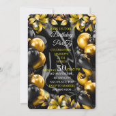 ちょっぴり大人な誕生日招待状、編集可能な大人 セーブザデート (正面)