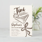 ちょっぴり大人な30歳の美学 誕生日 招待状 (スタンド正面)