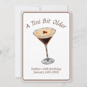 ちょっぴり大人 - エスプレッソマティーニ テーマ 招待状 (正面)