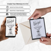 ちょっぴり大人 - クラシック マーティニ テーマ 招待状