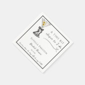 ちょっぴり大胆なダーティマティーニ ブライダルシャワー スタンダードカクテルナプキン (角)