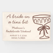 ちょっぴり小悪魔な大人のためのエスプレッソマティーニ独身最後の夜 横断幕 (横)