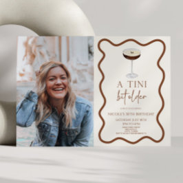 ちょっぴり年をとったエスプレッソマティーニ誕生日パーティー 招待状