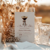 ちょっぴり年をとったエスプレッソマティーニ誕生日 招待状