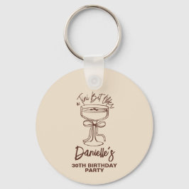 ちょっぴり年をとったエスプレッソマティーニ 30歳の誕生日 キーホルダー