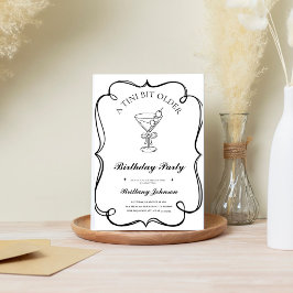 ちょっぴり年をとったマティーニの誕生日 招待状