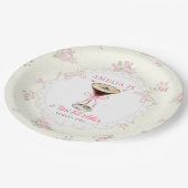 ちょっぴり年上になったマティーニ コケット 誕生日 ペーパープレート (アングル)