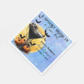 ちょっぴり怖い新婦のティニ・ビット・マーティニ・ブライダルシャワー スタンダードランチョンナプキン (角)