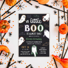 ちょっぴり怖い ハロウィン ベイビー シャワー 招待状