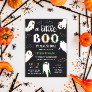 ちょっぴり怖い ハロウィン ベイビー シャワー 招待状