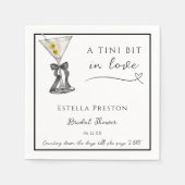 ちょっぴり愛が Dirty Martini ブライダルシャワー スタンダードカクテルナプキン (正面)