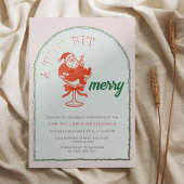 ちょっぴり楽しいクリスマスパーティーのお誘い 箔招待状