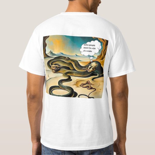 ちょっぴり蛇 Tシャツ (裏面)