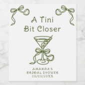 ちょっぴり近づいて ブライダルシャワー ワインラベル (シングルラベル)