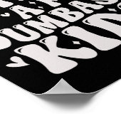 ちょっぴり馬鹿な子供たちの誇り高いパパTシャツ 父の日 ポスター (角)