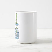 ちょんぎり、根付く、繰り返し コーヒーマグカップ (中央)