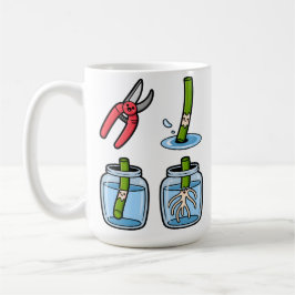 ちょんぎり、根付く、繰り返し コーヒーマグカップ