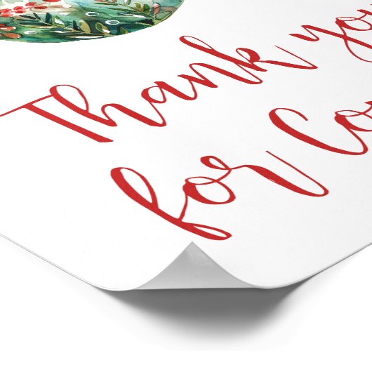 ちょメリーっとクリスマスありがとうござ来う ポスター (角)