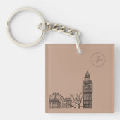 ちらつきモチャムースのトーンスケッチ キーホルダー (正面)